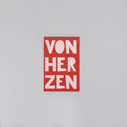 Minikarte Holzschliff Fred Von Herzen