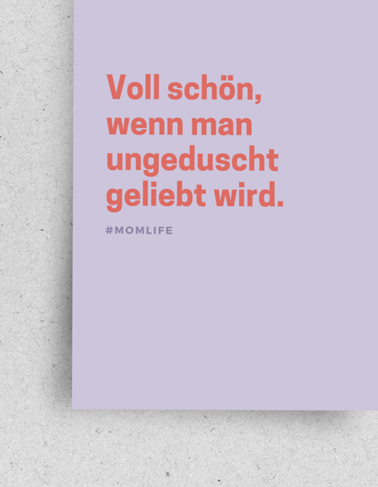 Postkarte "Ungeduscht"