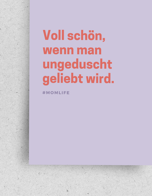 Postkarte "Ungeduscht"