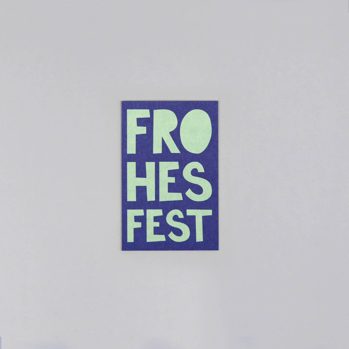 Minikarte Holzschliff Fred XMas Fest