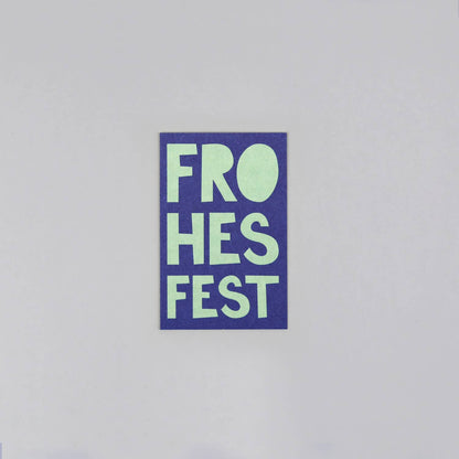 Minikarte Holzschliff Fred XMas Fest