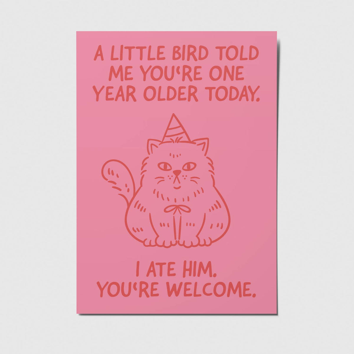 A little bird - A6 Postkarte