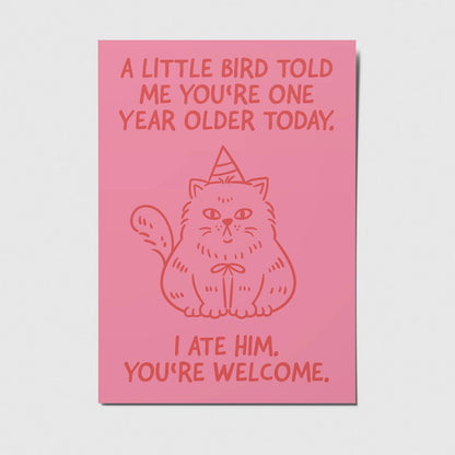 A little bird - A6 Postkarte