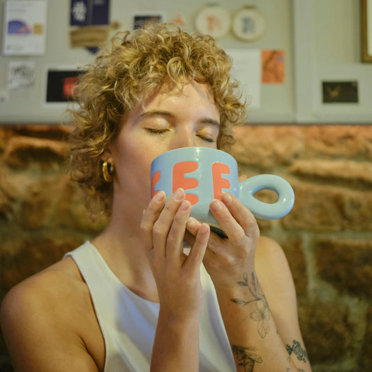 HELLBLAUE KAFFEETASSE HF