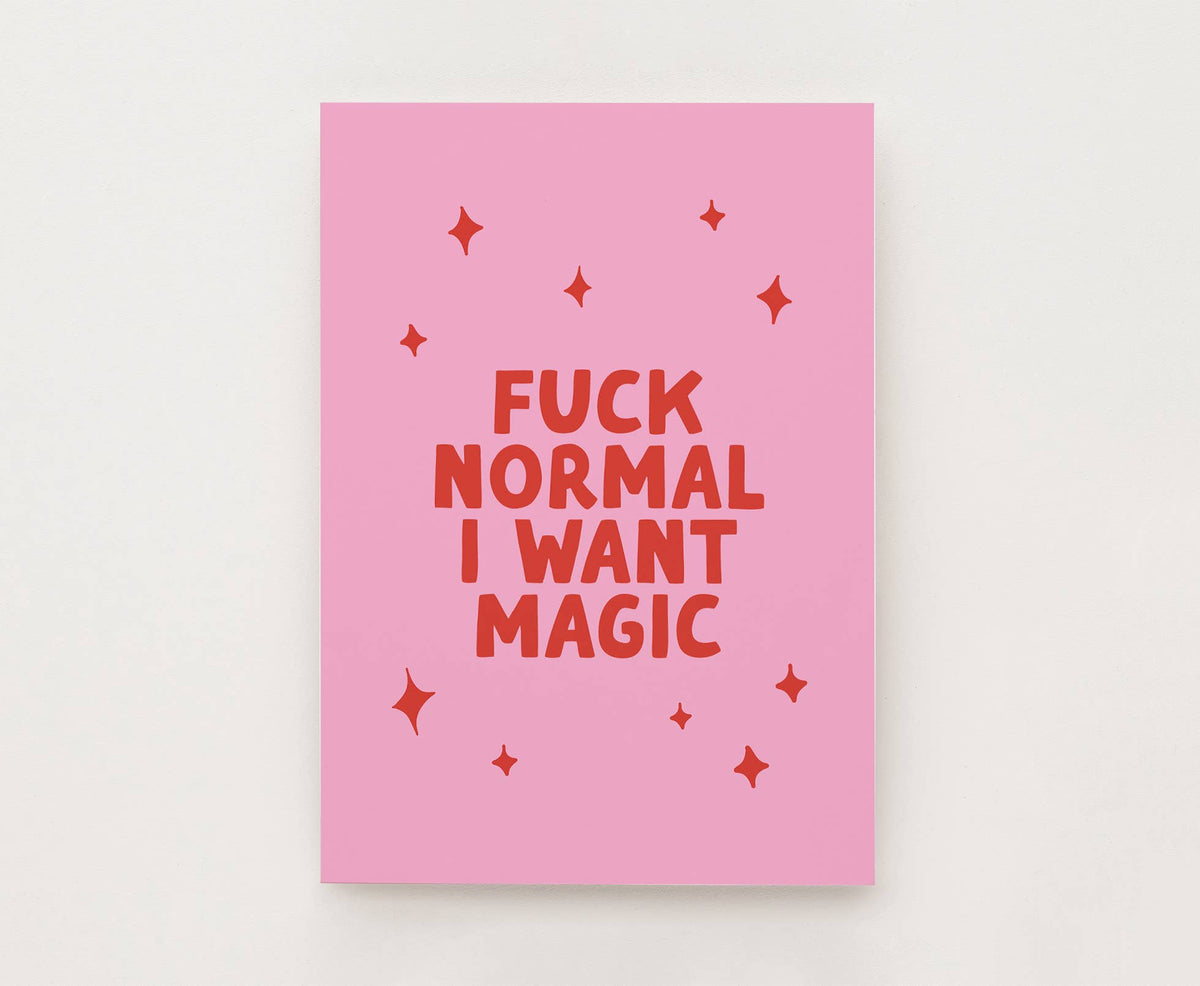 Postkarte - Fuck Normal