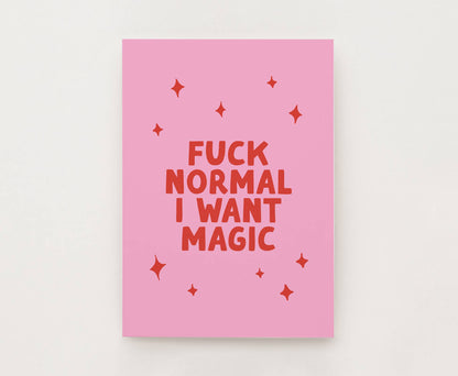 Postkarte - Fuck Normal