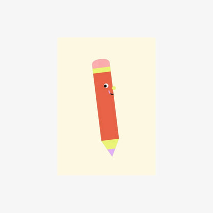 Postkarte "Stift"