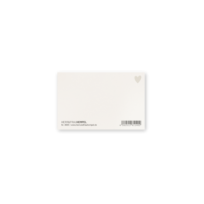 Mini Postkarte - Herz