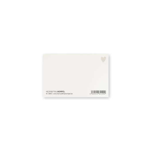 Mini Postkarte - Herz