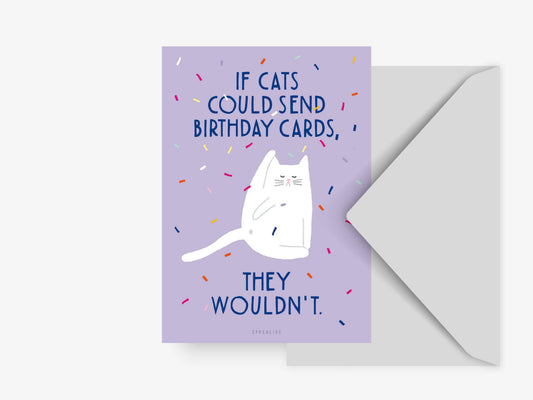 Postkarte / Birthday Cat No. 1