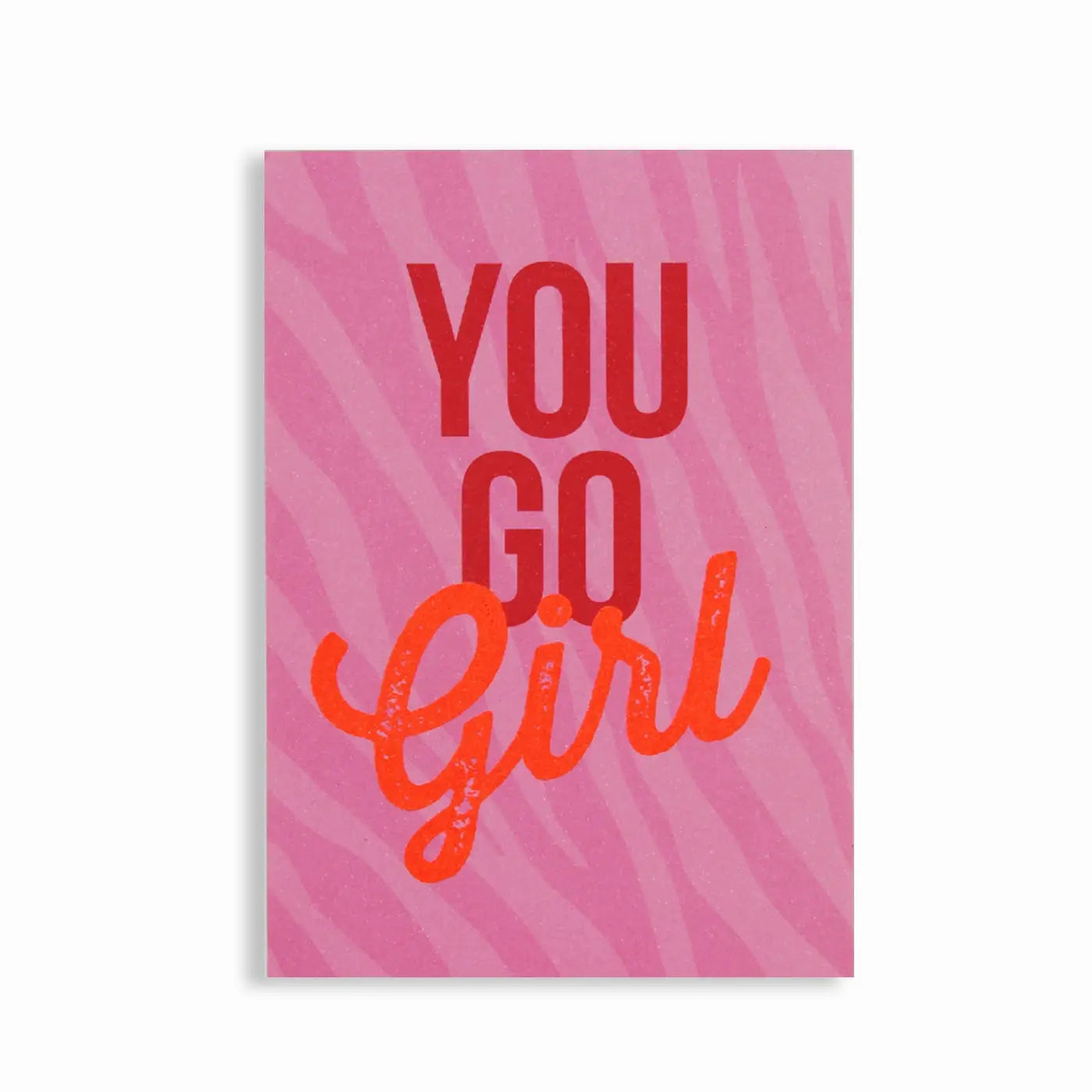 Postkarte│Du schaffst das, Girl│