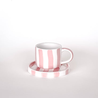 Espresso  Stripes - incanto rose (2er Set - 4 Teile)
