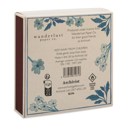 Blue Floral | Quadratische Streichhölzer