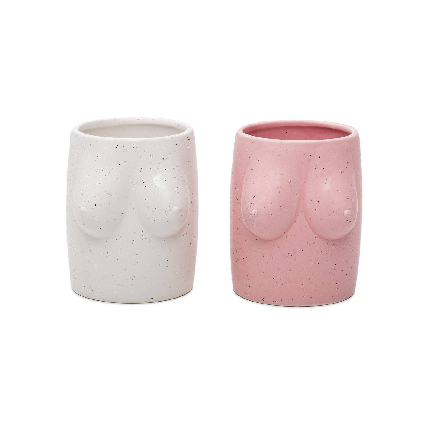 PINK TITS BLUMENVASE - HANDGEMALT HF