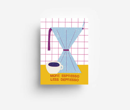 Espressopostkarte DIN A6