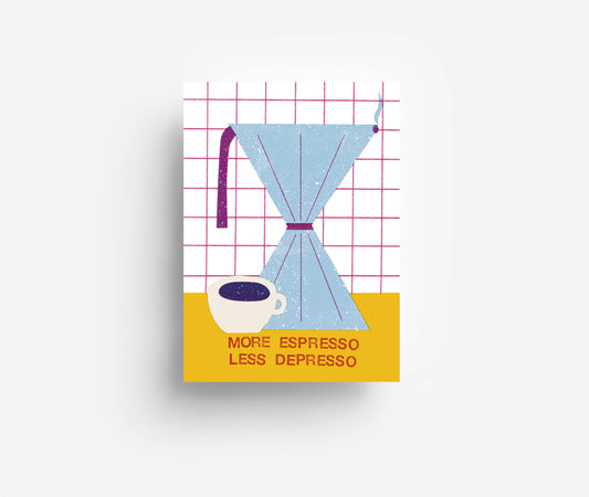 Espressopostkarte DIN A6