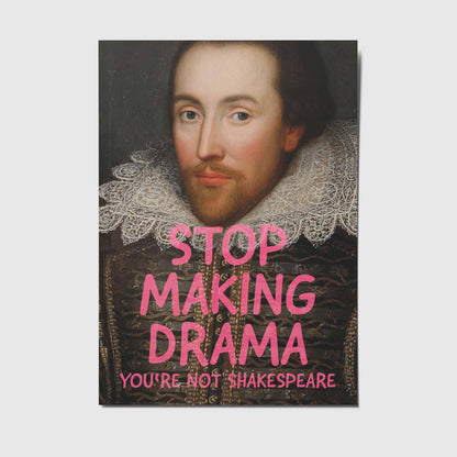 Stop making drama - A6 Postkarte