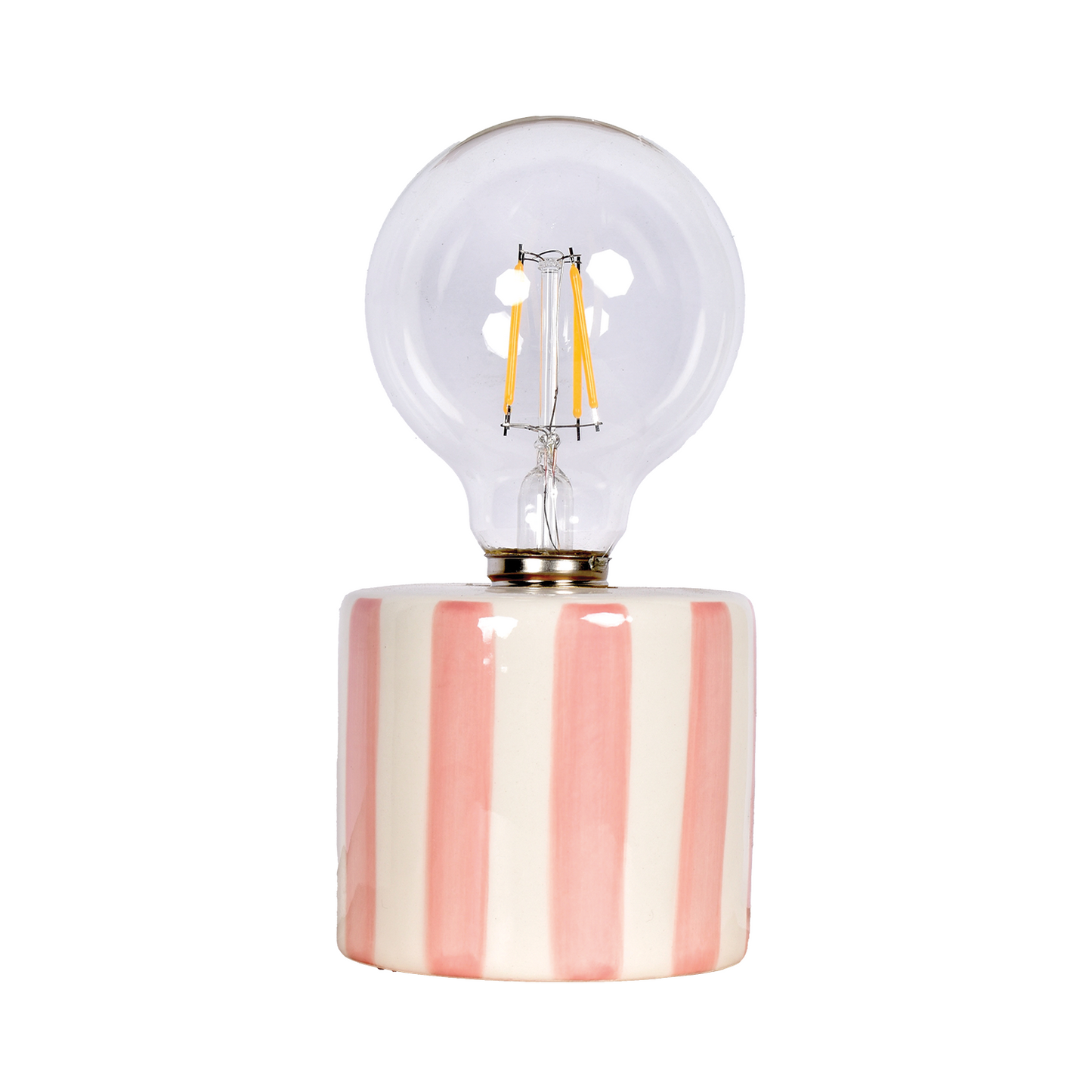 LED-Deko Streifen rosa batteriebetrieben D8,8 H17,5cm