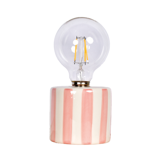 LED-Deko Streifen rosa batteriebetrieben D8,8 H17,5cm
