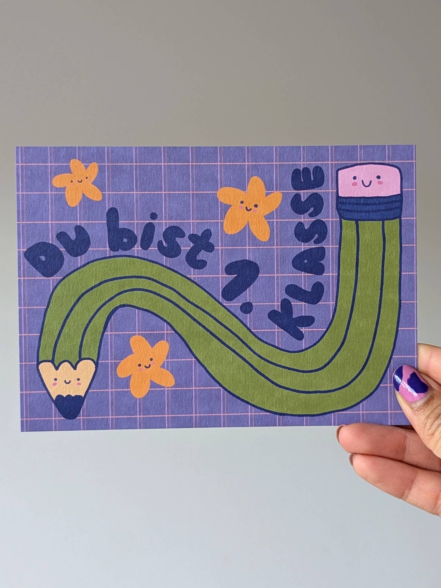 Du bist erste Klasse — Postkarte (für ein Schulkind!)