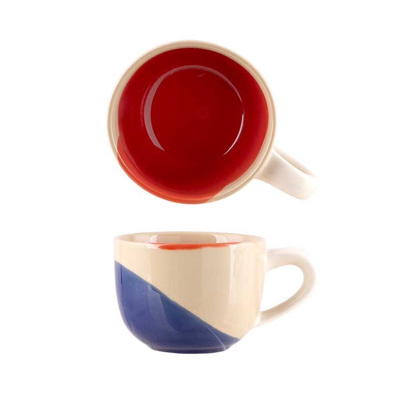 Cappuccino-Tassen und Untertassen 150ml GIRO - Set von 6