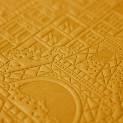 The Paris Notebook – handgeprägtes Notizbuch mit detailliertem Paris-Design