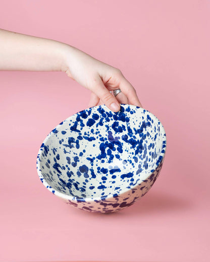 Keramik-Salatschüssel 1,5l - 21cm / Punkte PERSIEN
