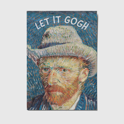 Let it gogh - Van Gogh - A6 Postkarte