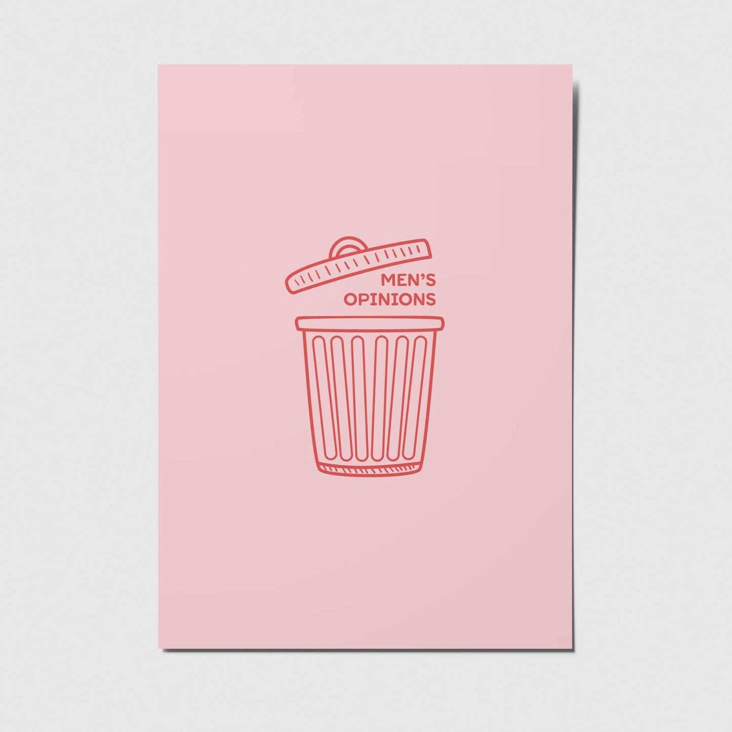 Men's opinions - A6 Postkarte