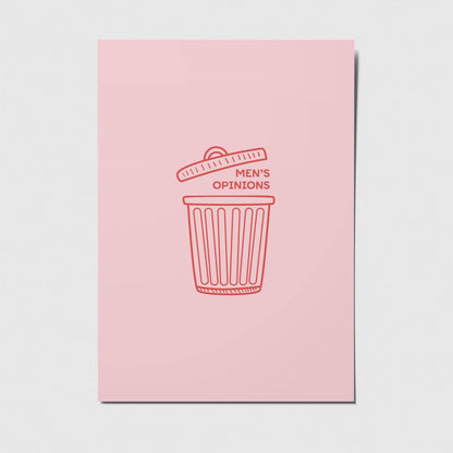 Men's opinions - A6 Postkarte