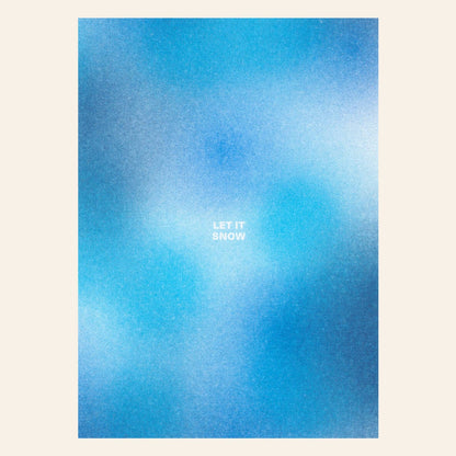 Let It Snow Postkarte