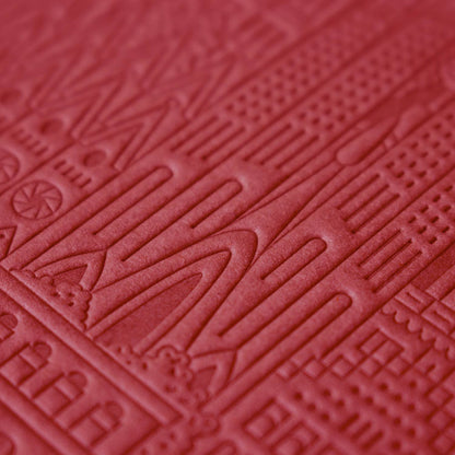 The Barcelona Notebook von The City Works – handgeprägtes Notizbuch im B6-Format