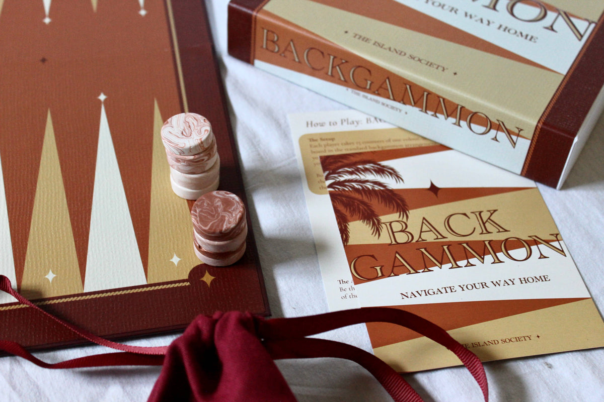 Backgammon-Weihnachtsbrettspiel