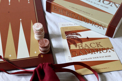 Backgammon-Weihnachtsbrettspiel