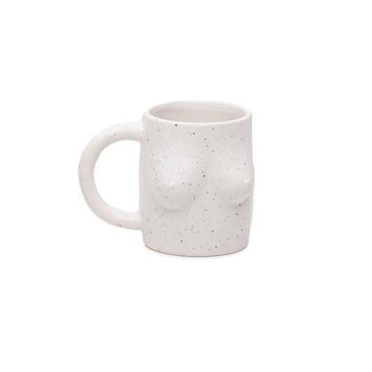 WEISSE TITTEN ÄSTHETIK BECHER - HANDGEMALT HF