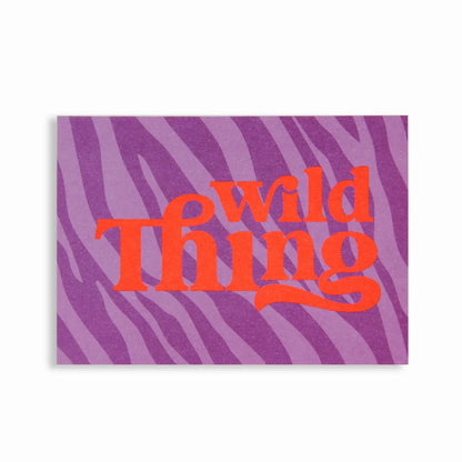 Postkarte│wildes Ding│lila│