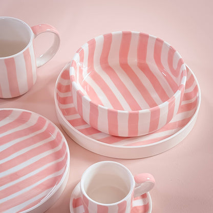 Schale gross  Stripes - incanto rose