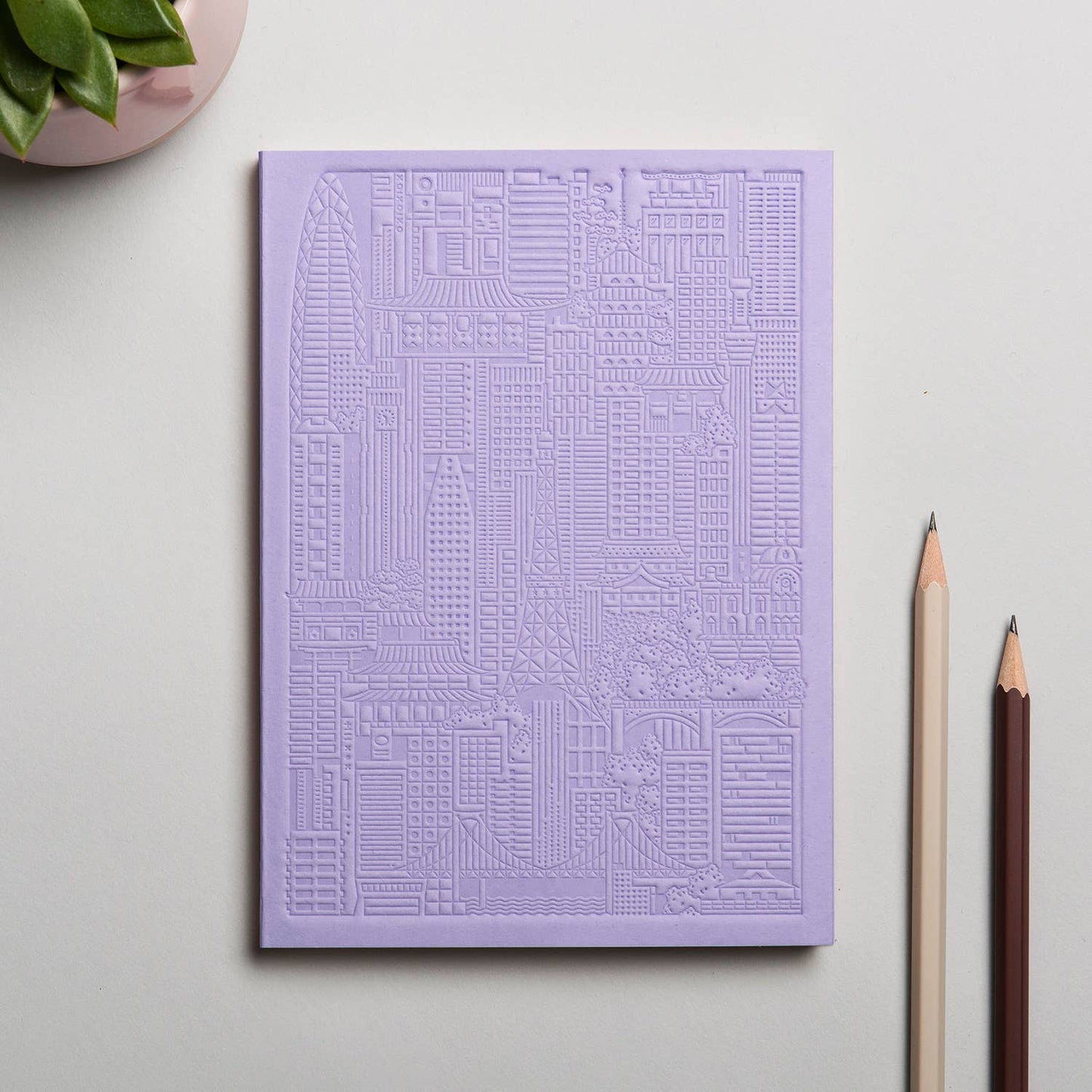 The Tokyo Notebook von The City Works – handgeprägtes Notizbuch in B6