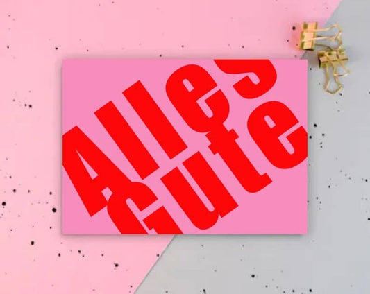 Postkarte * Alles Gute*