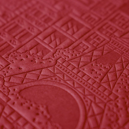 The Paris Notebook – handgeprägtes Notizbuch mit detailliertem Paris-Design