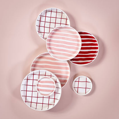 Espresso  Stripes - incanto rose (2er Set - 4 Teile)