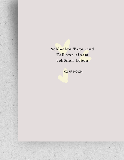 Trauerkarte “Schlechte Tage"