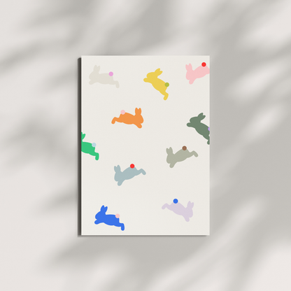 Postkarte - Osterhasen