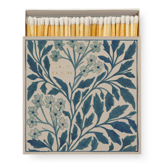 Blue Floral | Quadratische Streichhölzer
