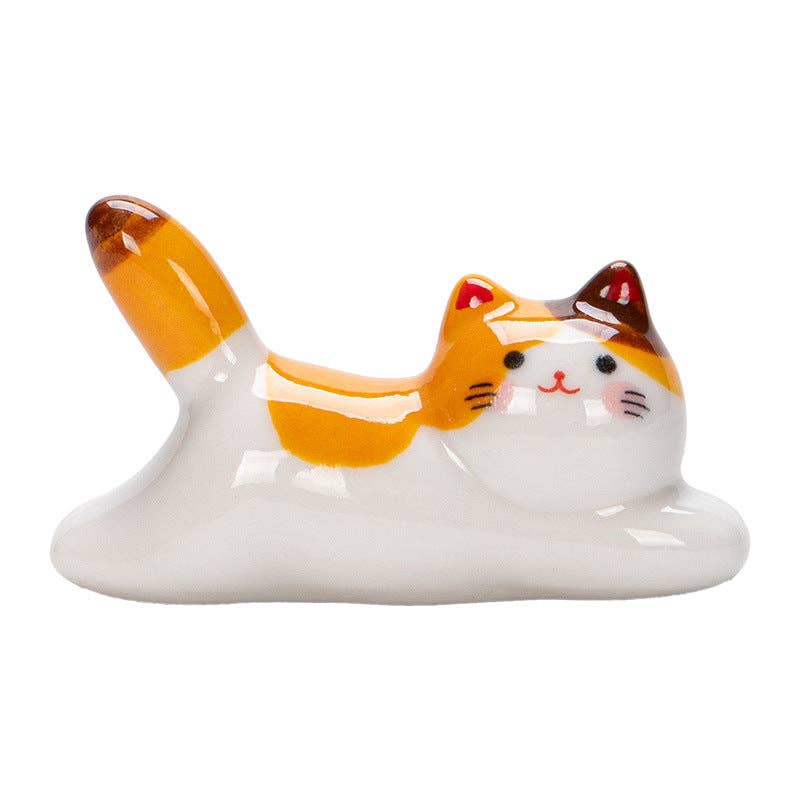 Gohobi Bunter Katzen-Essstäbchenhalter