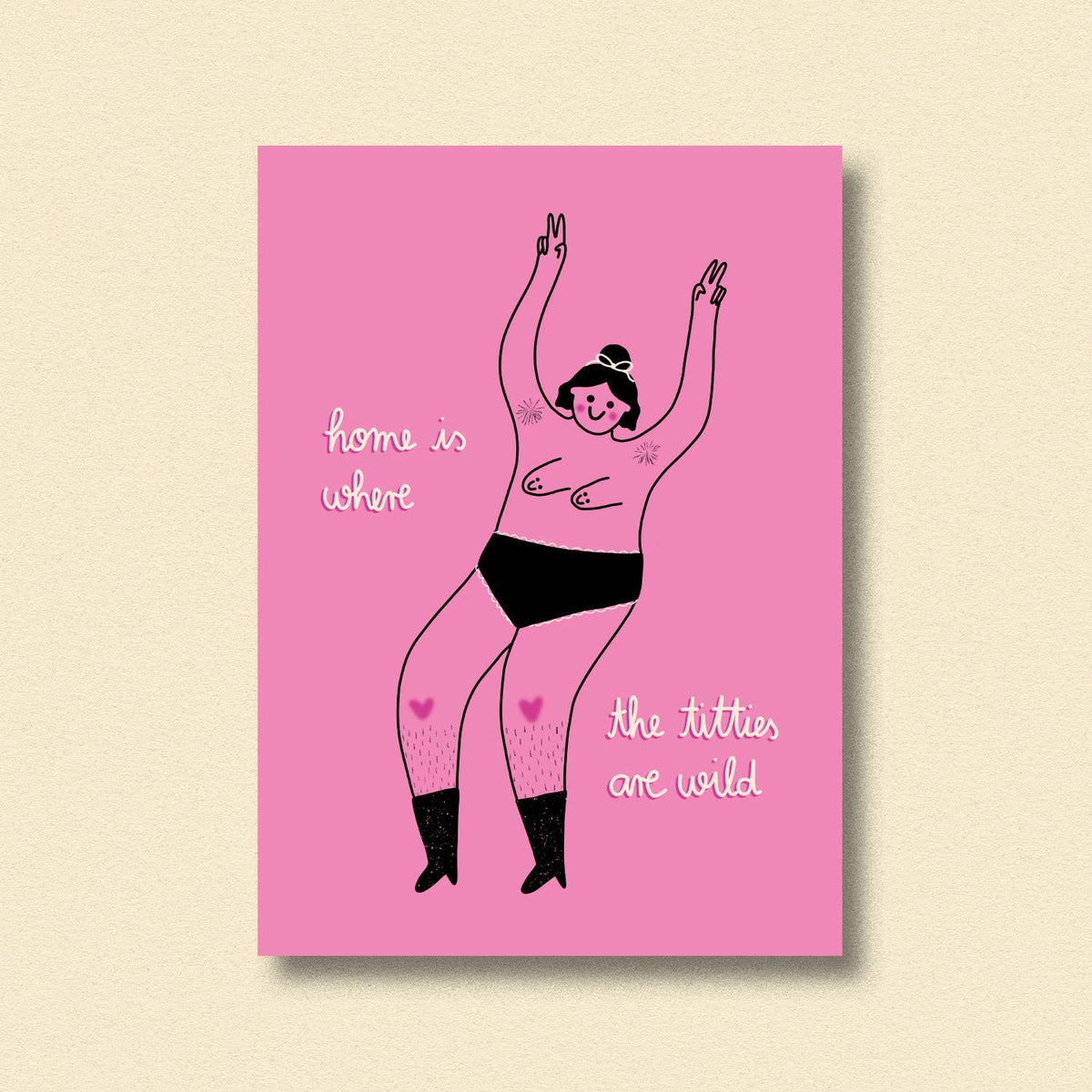 Postkarte Wild Titties