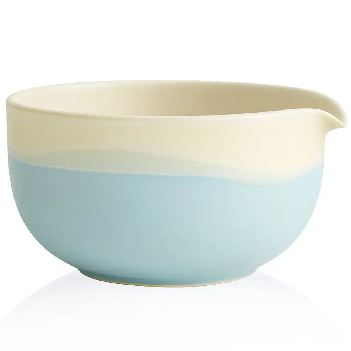 Matcha Latte Schale Chawan mit Ausgießer "Fuji Blau", 450 ml