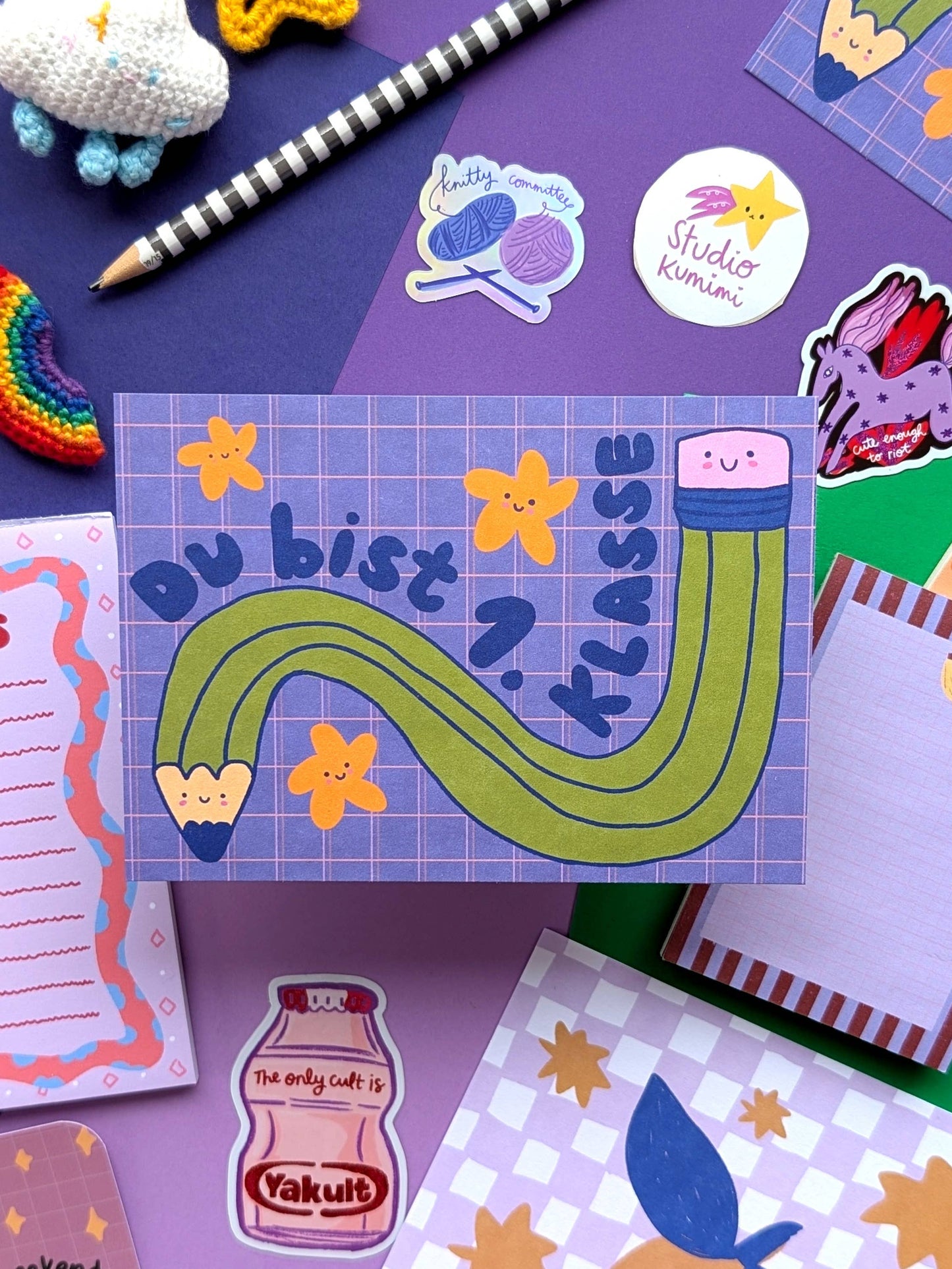 Du bist erste Klasse — Postkarte (für ein Schulkind!)