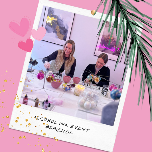 Alcohol Ink Weihnachtskugeln