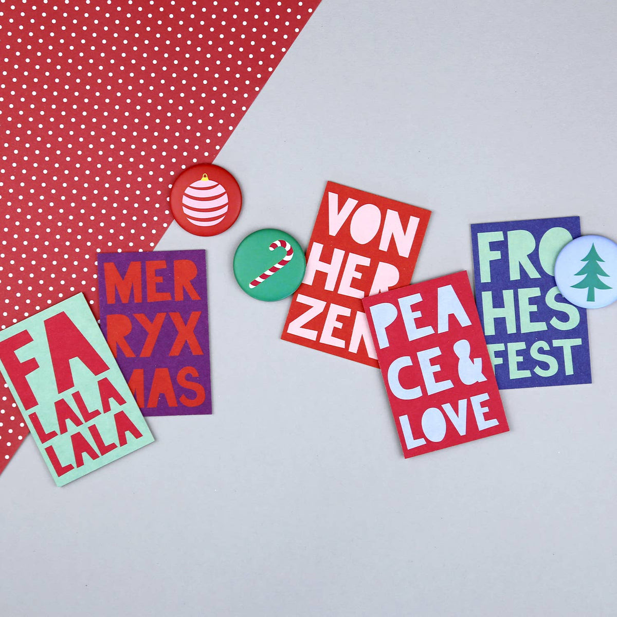 Minikarte Holzschliff Fred XMas Fest